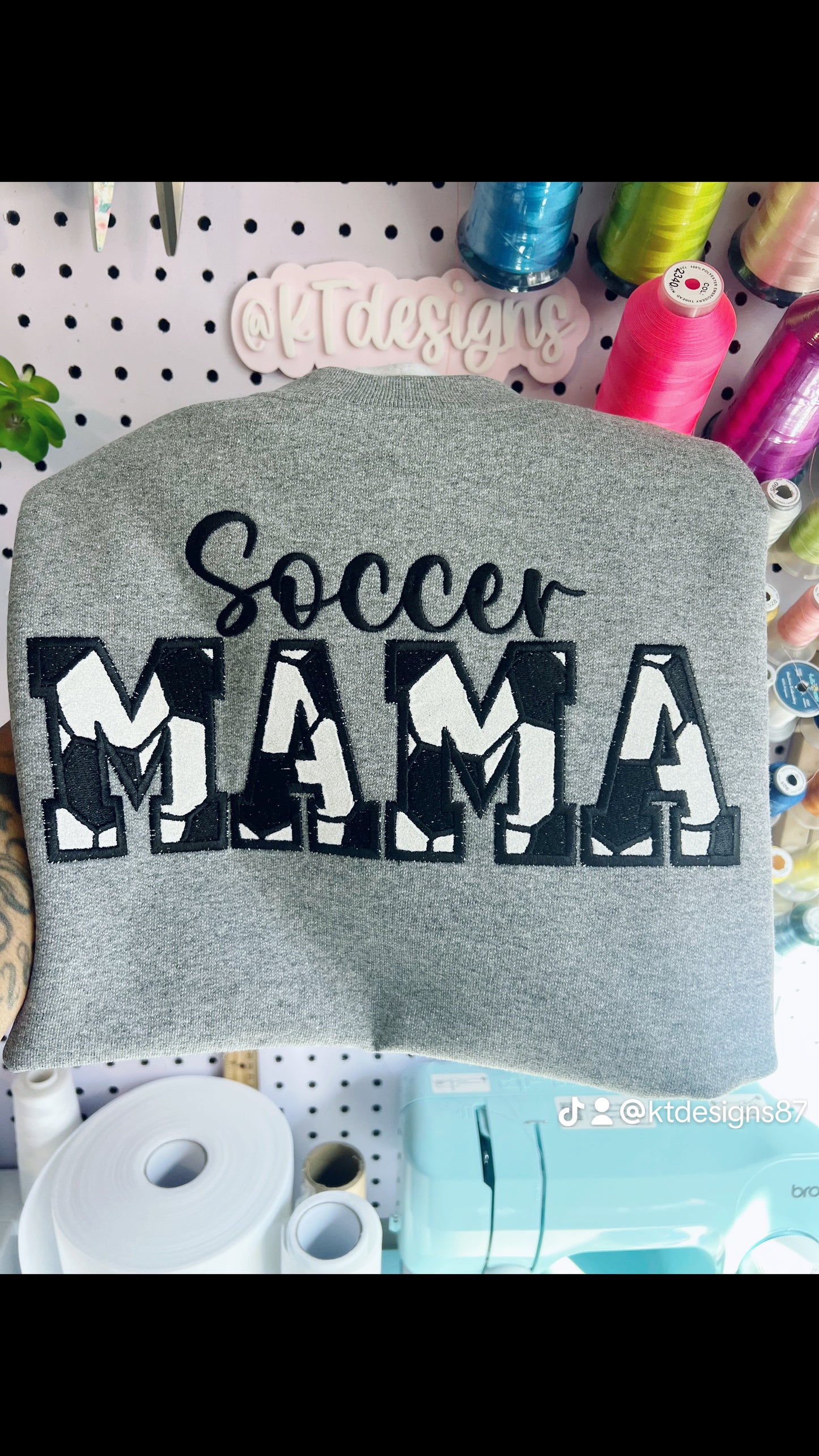 Embroidered Sports Mama(read description)