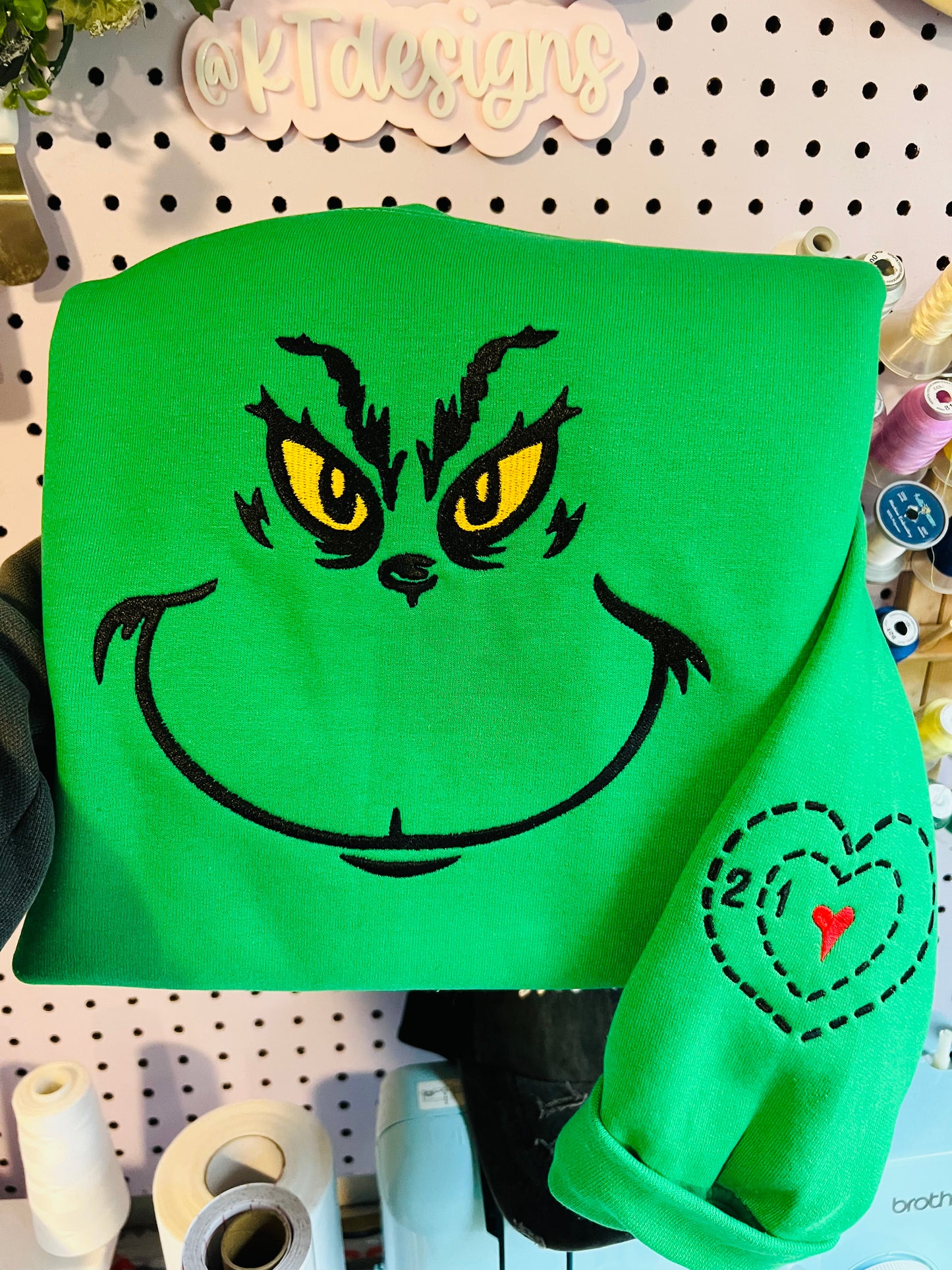 Embroidered Mean Green Guy