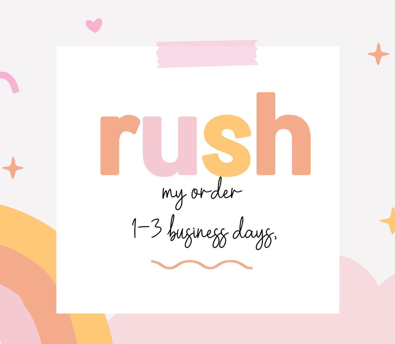 Rush Fee(read description)