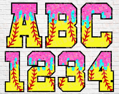 Ice Cream Drip baseball/softball sleeve (read description)