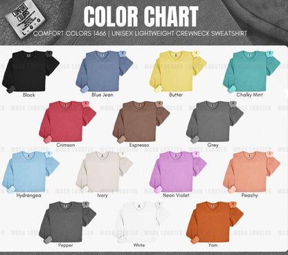 Comfort Colors Embroidered Mascot Collar/Sleeve