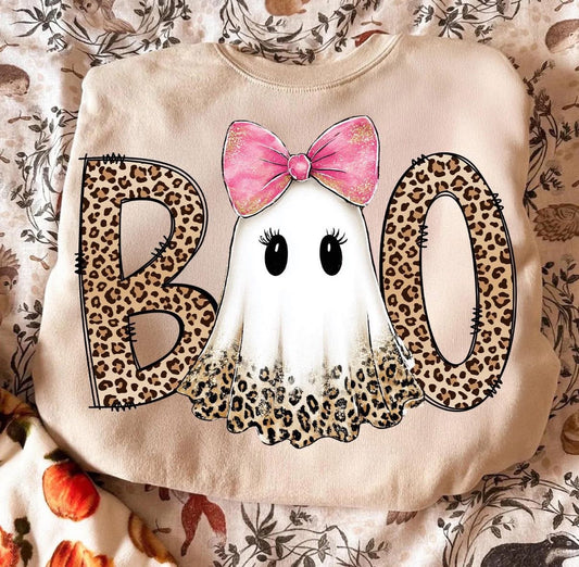 Lady Boo Ghost (Comfort Colors Tshirt)