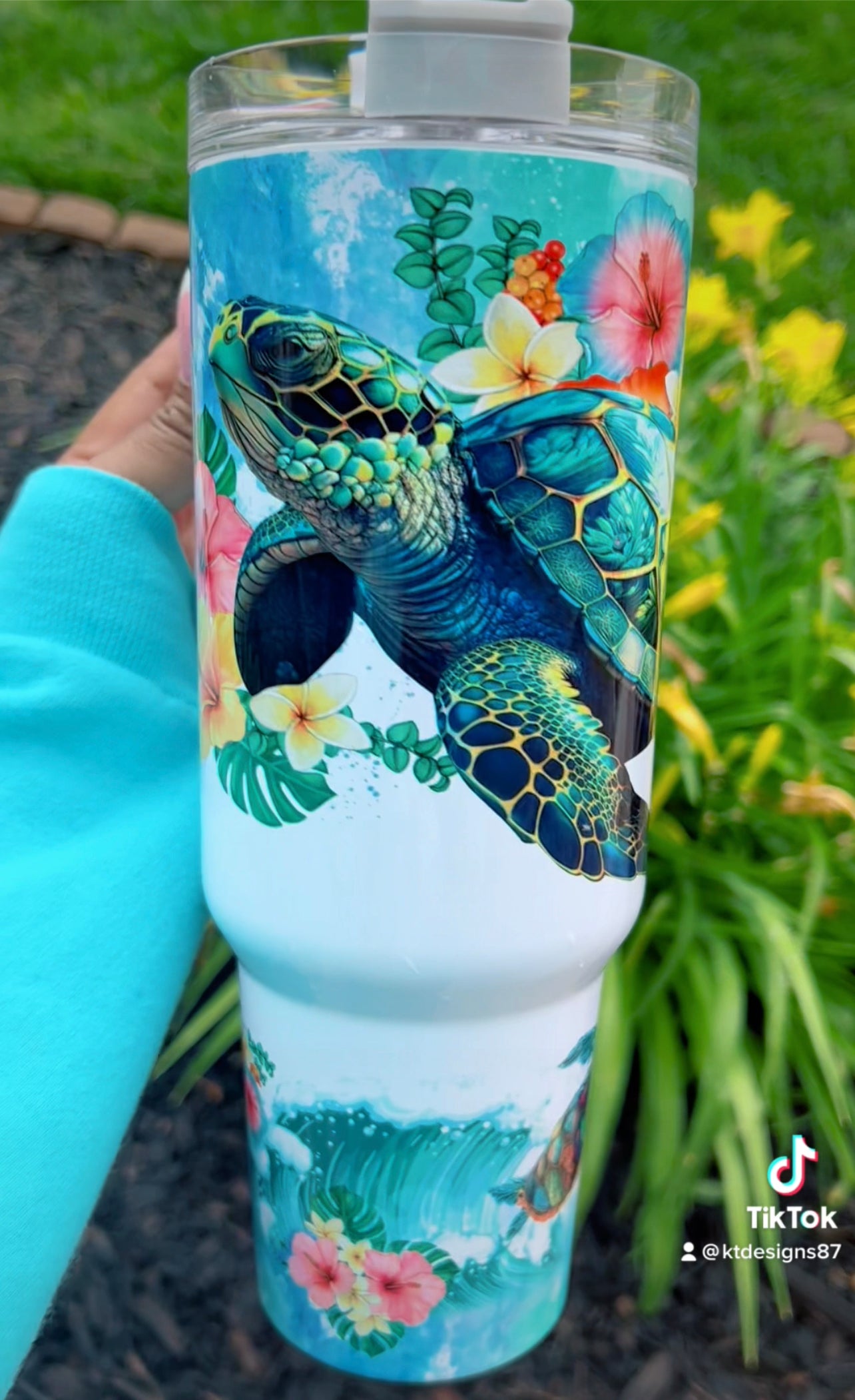 Sea Turtle Floral