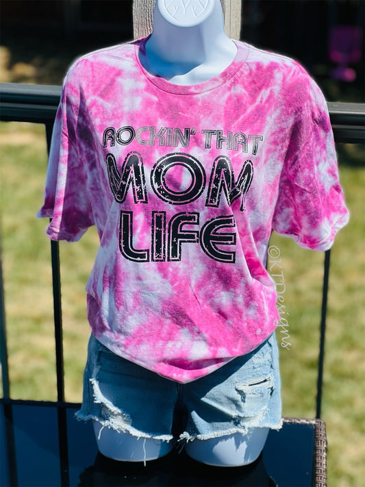 Tie Dye Bleach Mom Life