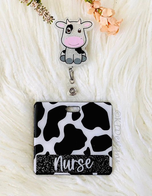 Cow Badge Reel