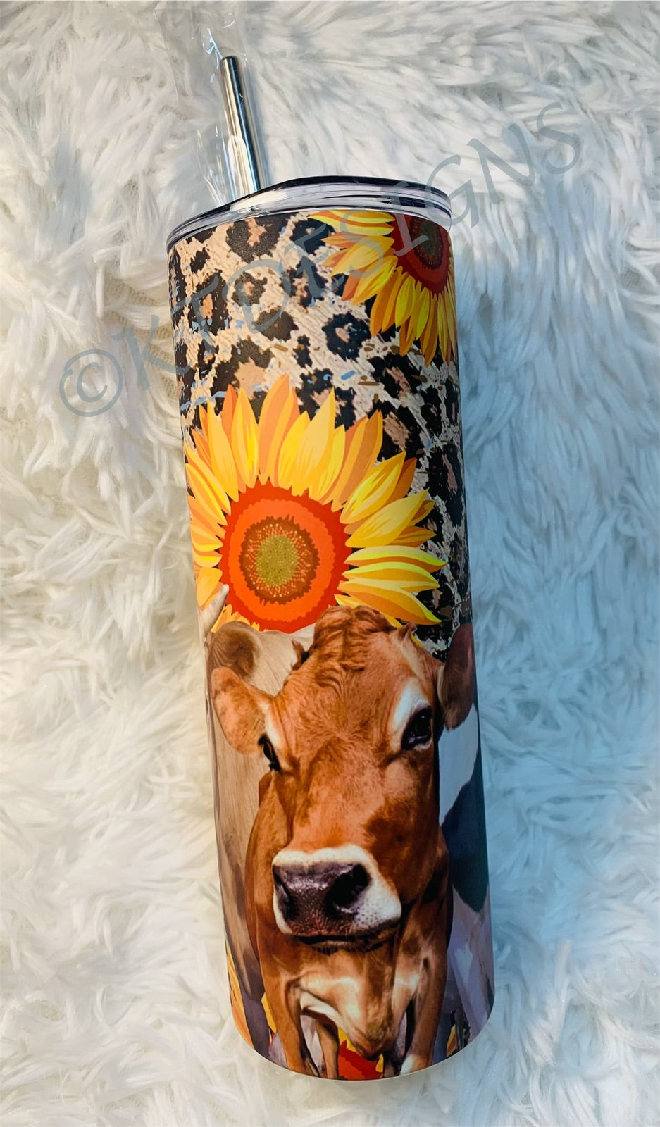 Cow Trio & Sunflowers