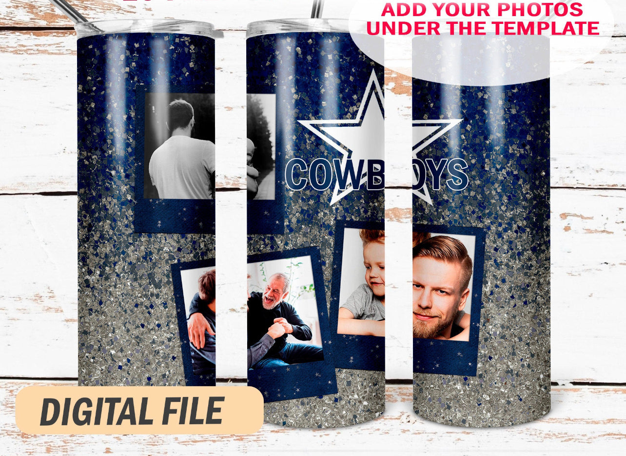 Dallas Cowboys Picture Tumbler