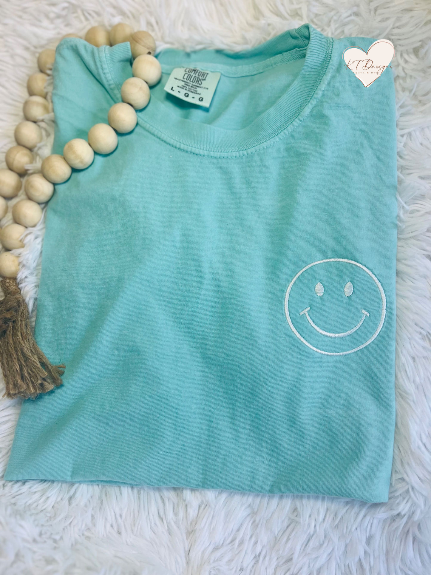 Smiley Face Comfort Colors (Embroidered)