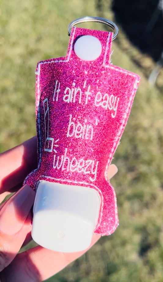 Inhaler Case/Pink Glitter