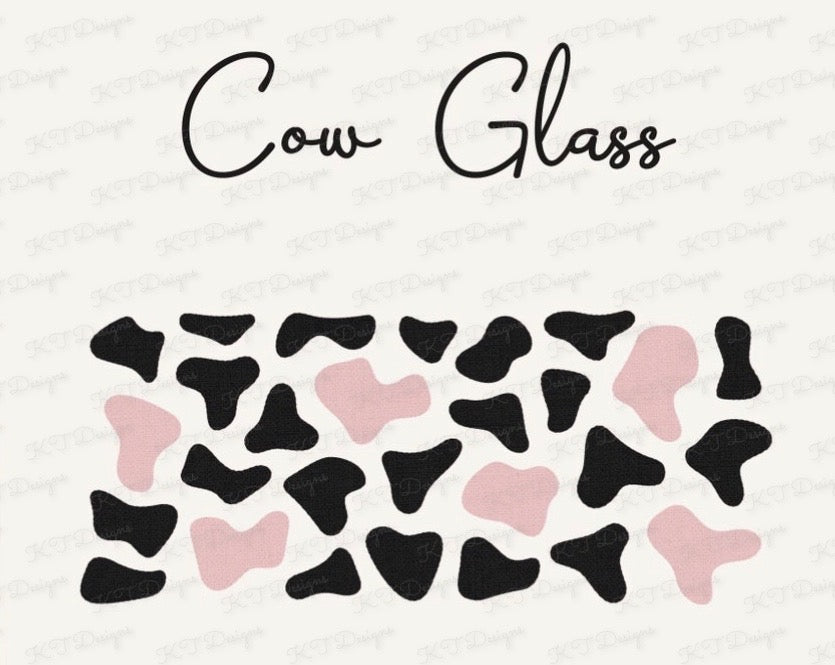 Pink/Black Cow